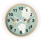 Hummingbird Floral Wall Clock | Mint Bird Clock