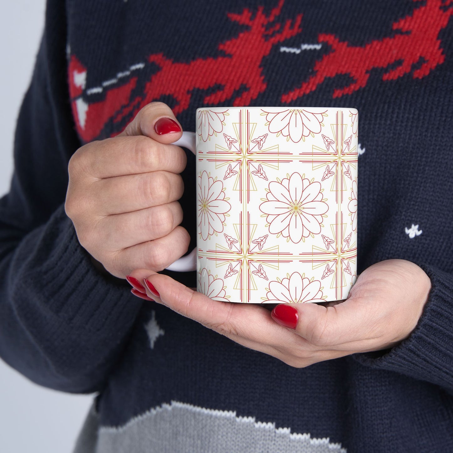 Chic Floral Ceramic Mug | Perfect for Tea Lovers, Coffee Gifts, Home Decor, Spring Celebrations, Mother's Day