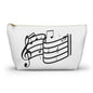 Music Notes Accessory Pouch — T-Bottom Makeup & Gadget Organizer