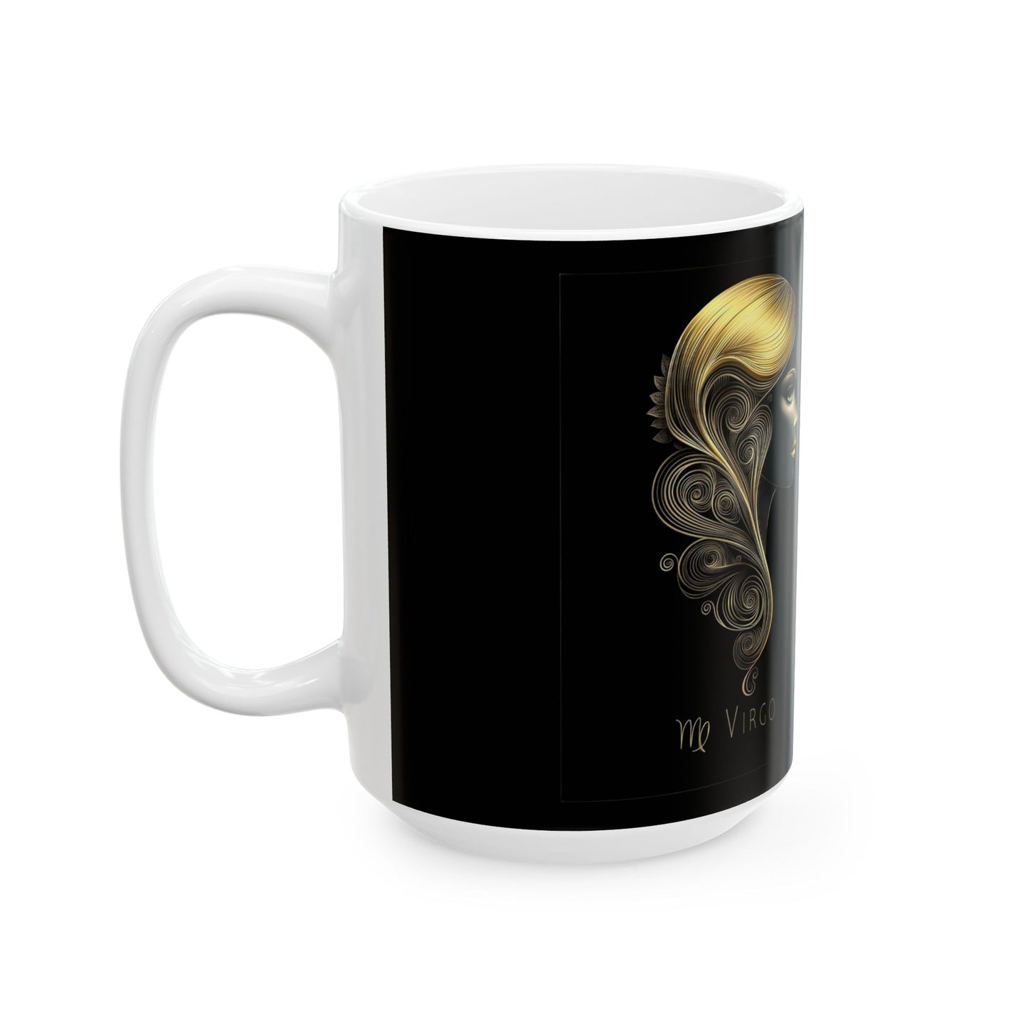 Virgo Constellation Ceramic Mug — Zodiac Astrology Coffee Cup (11oz/15oz)