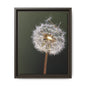 Framed Dandelion Canvas Print — Matte Botanical Wall Art