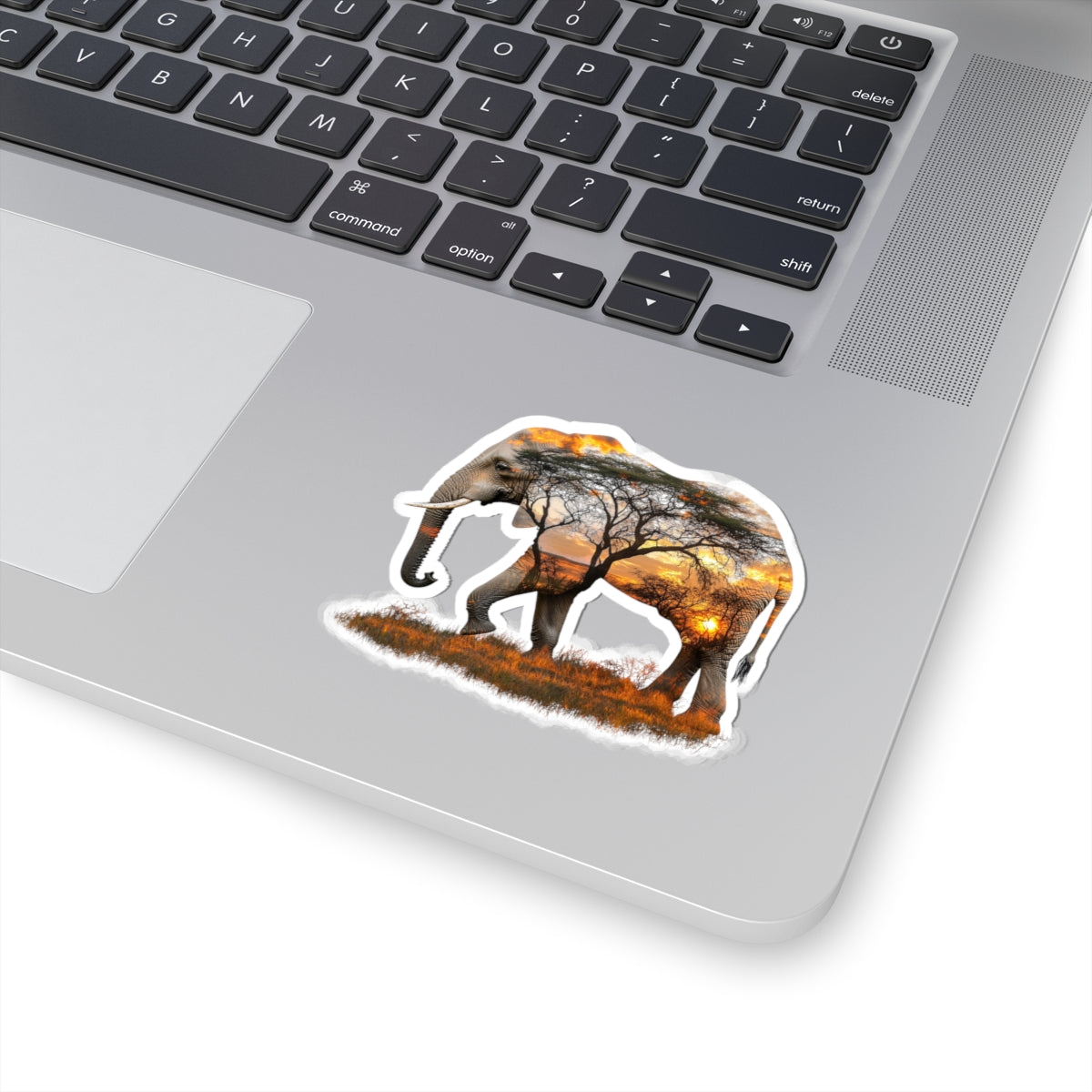 Wildlife Elephant Kiss-Cut Stickers - Nature Lover Decor