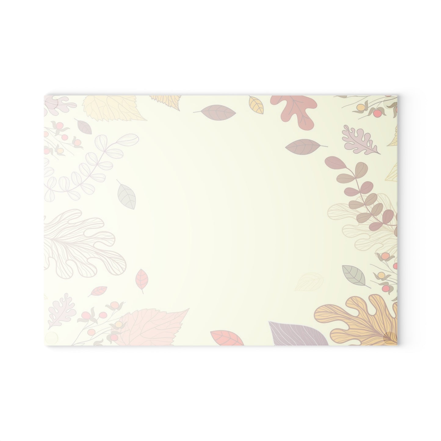 Autumn Leaves Glass Cutting Board – Fall Foliage Decorative Kitchen Board