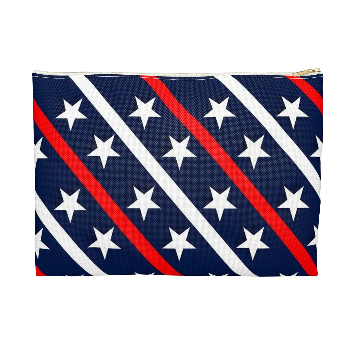 Patriotic Accessory Pouch  Starry Stripes