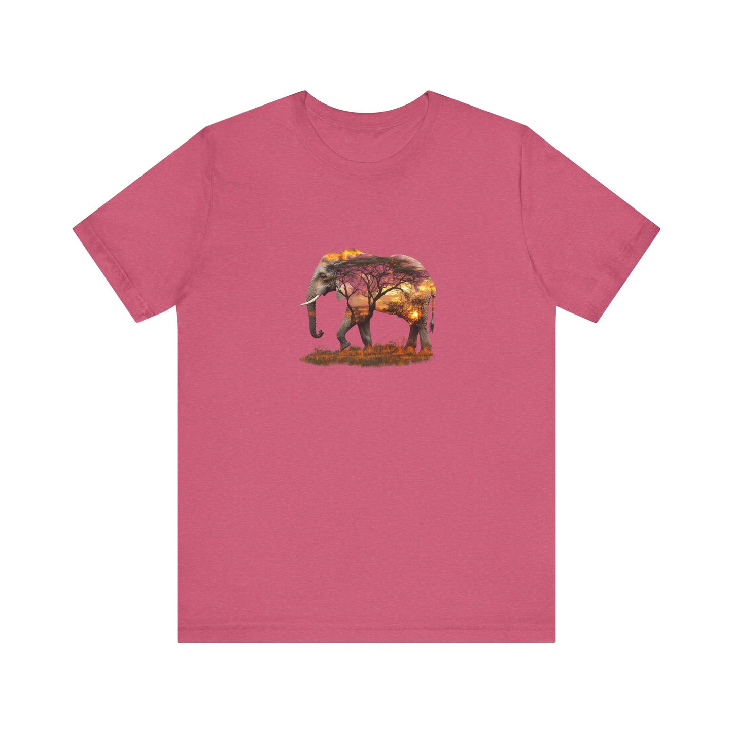 Elephant Sunset Unisex Jersey Tee
