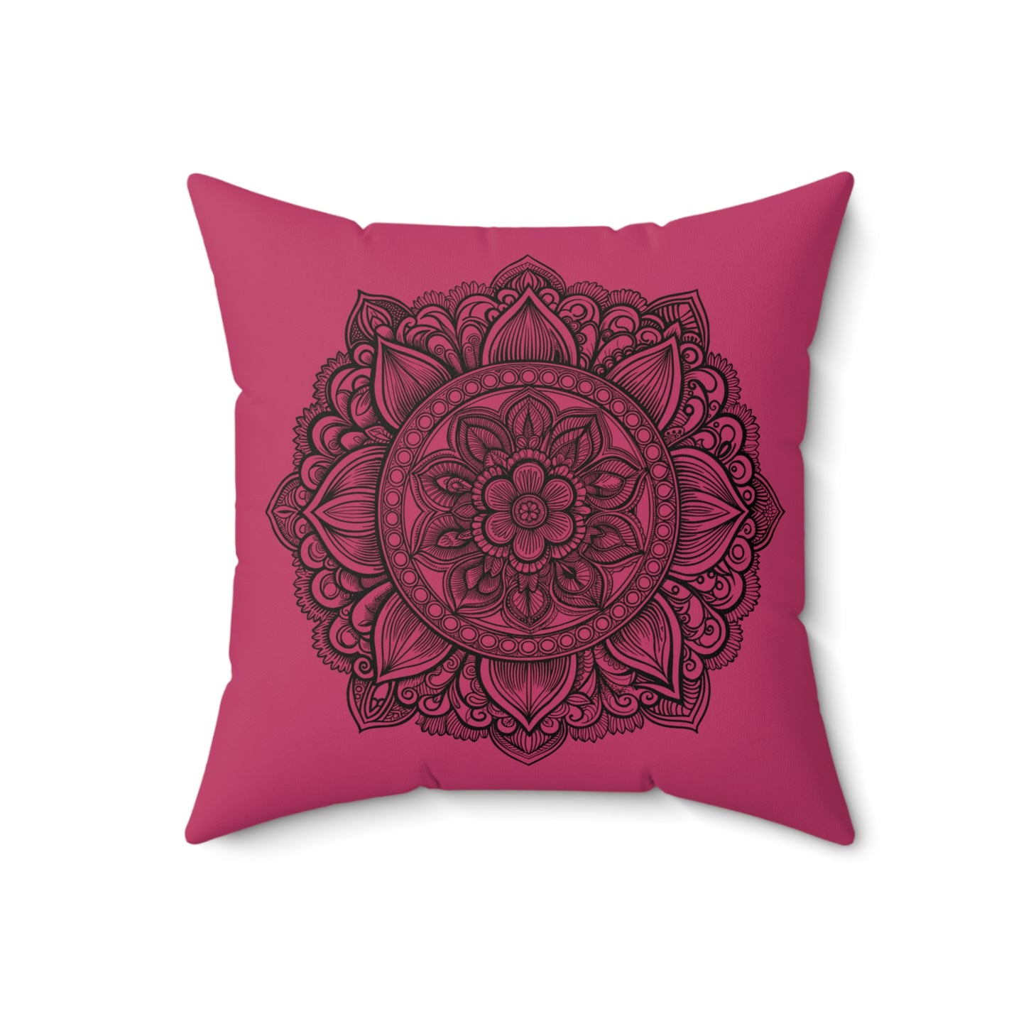 Bohemian Mandala Pillow, Decorative Throw Cushion for Relaxation, Home Decor, Gift for Her, Meditation Accessory