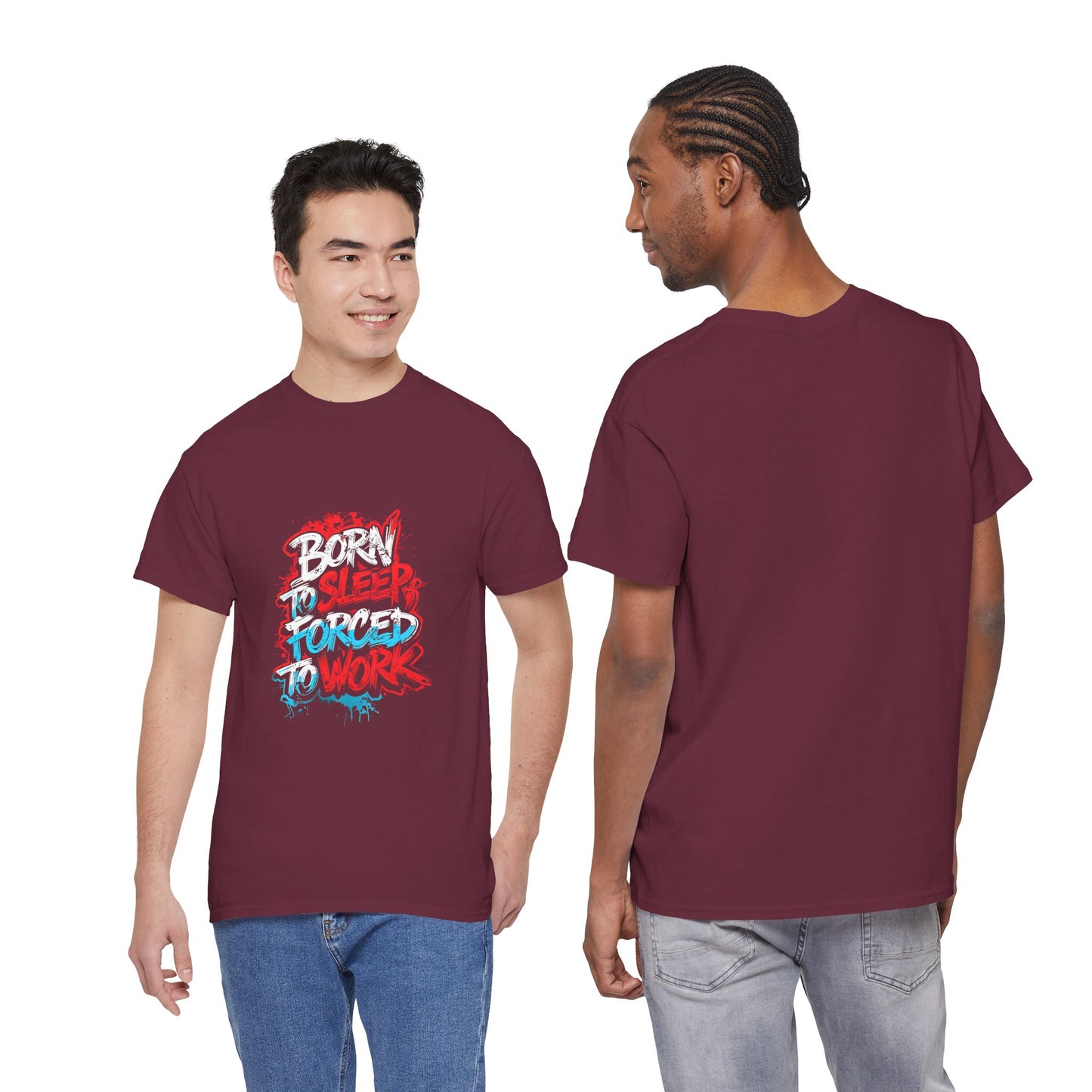 Born to Sleep, Forced to Work T‑Shirt — Funny Graphic Tee for Night Owls