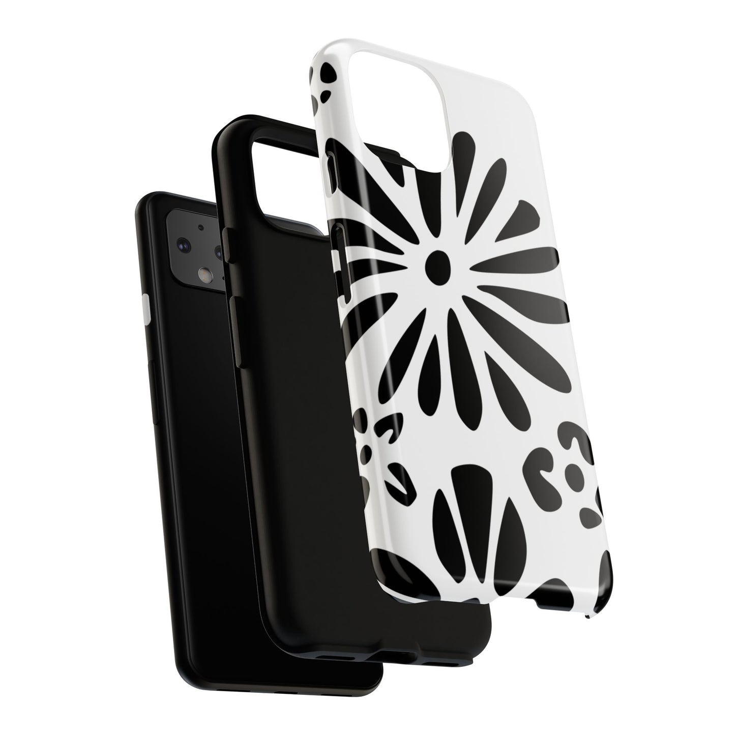 Stylish Phone Case with Floral Design, Tough Phone Cover for Her, Trendy Black and White Cell Phone Case, Unique Gift for Birthdays [...]