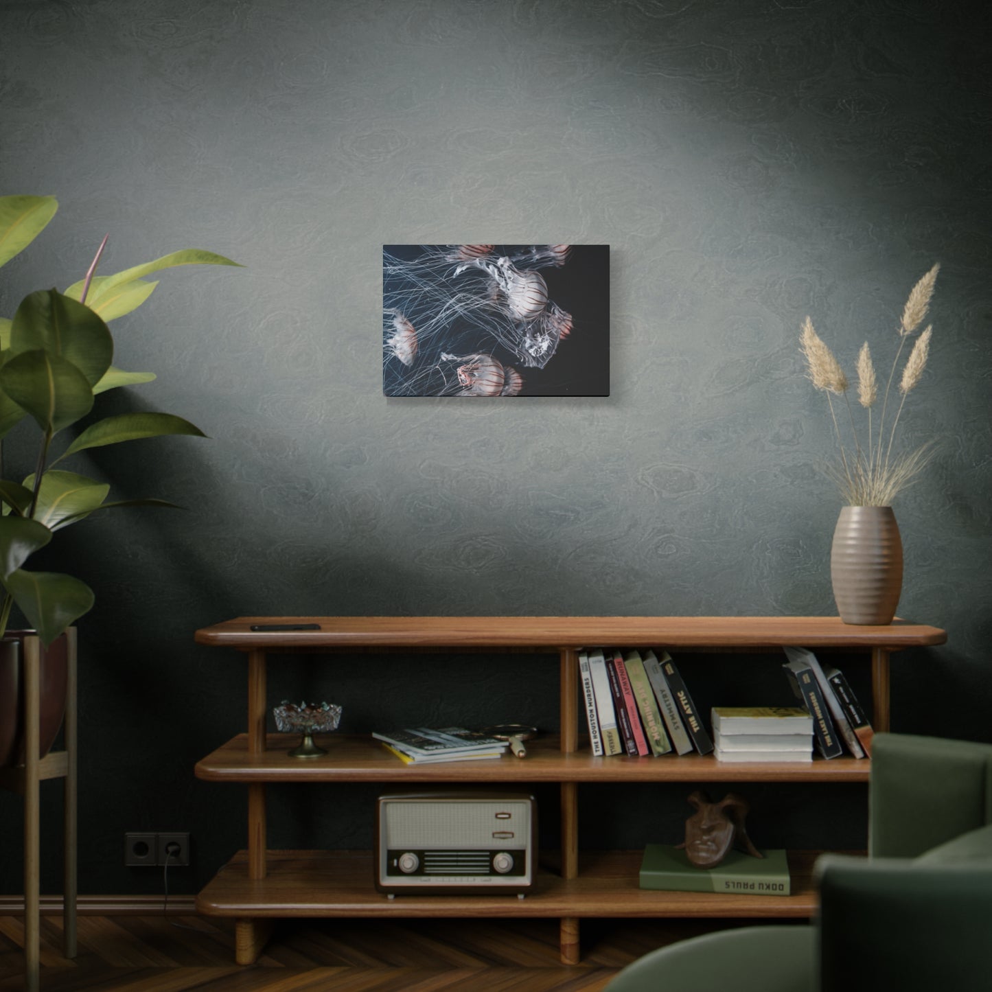 Jellyfish Swarm Matte Stretched Canvas