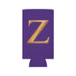 Stylish Monogram Z Can Cooler | Personalized Gift, Party Favor, Tailgate Gear, Outdoor Events, Custom Drink Holder