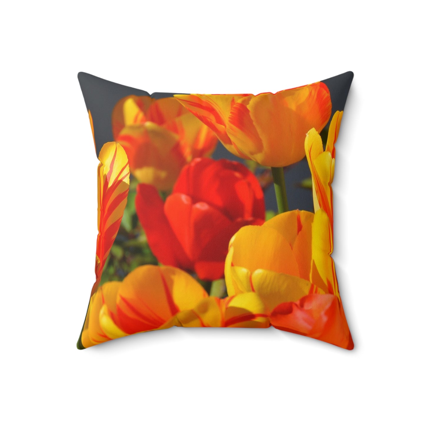 Vibrant Floral Throw Pillow - Perfect for Spring Decor, Home Accent