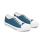 Polka Dot Low Top Sneakers — Navy White Retro Casual Shoes