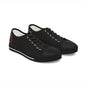 Low Top Sneakers — Black Dragon Wing Accent