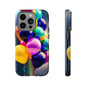 Colorful Balloon Tough Phone Case — Vibrant Party Balloons Protective Cover
