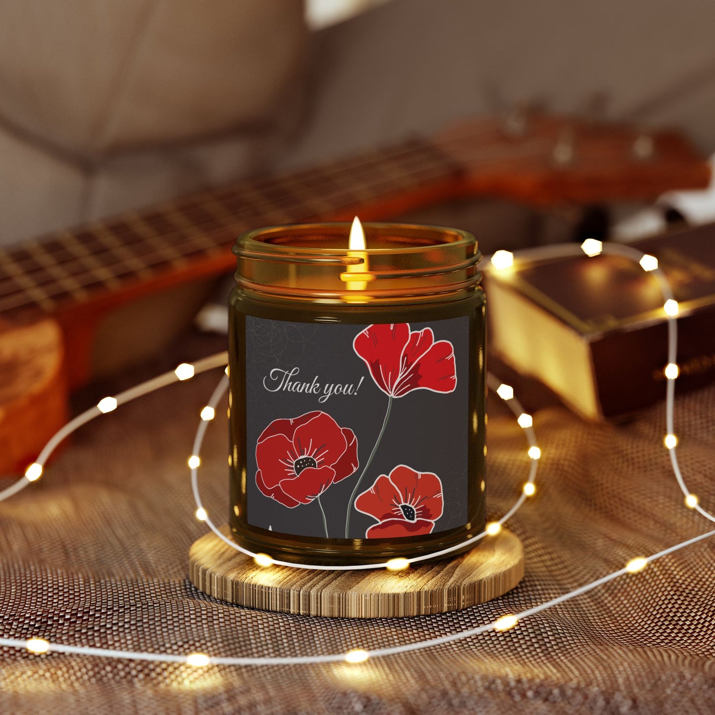 Scented Candles, Coconut Apricot Wax (4oz, 9oz)