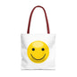 Smiley Face Tote Bag, Eco-Friendly Shopping Bag