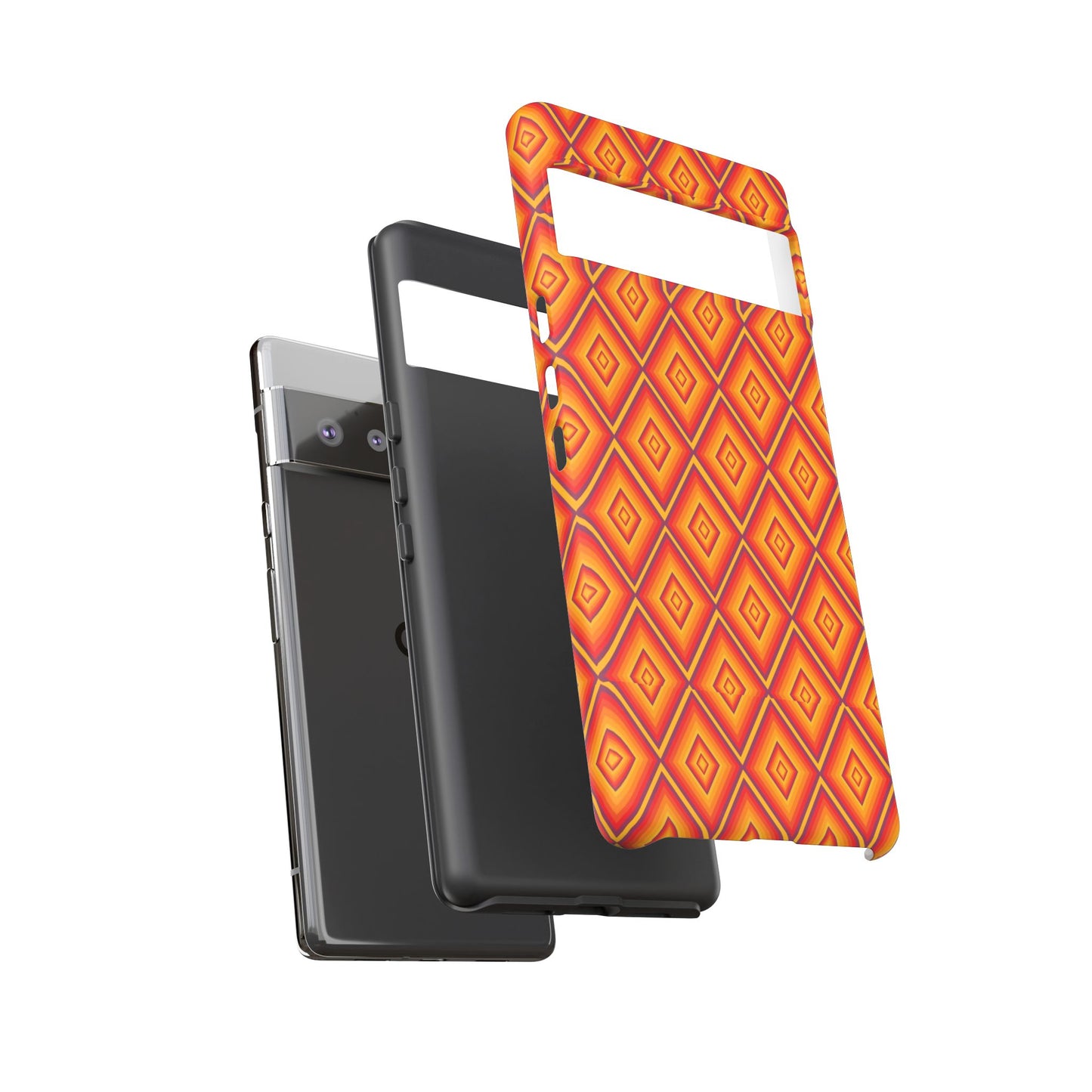Geometric Phone Case, Tough Cases for Protection, Stylish Smartphone Cover, Vibrant Patterned Phone Accessory, Unique Gift Idea, [...]
