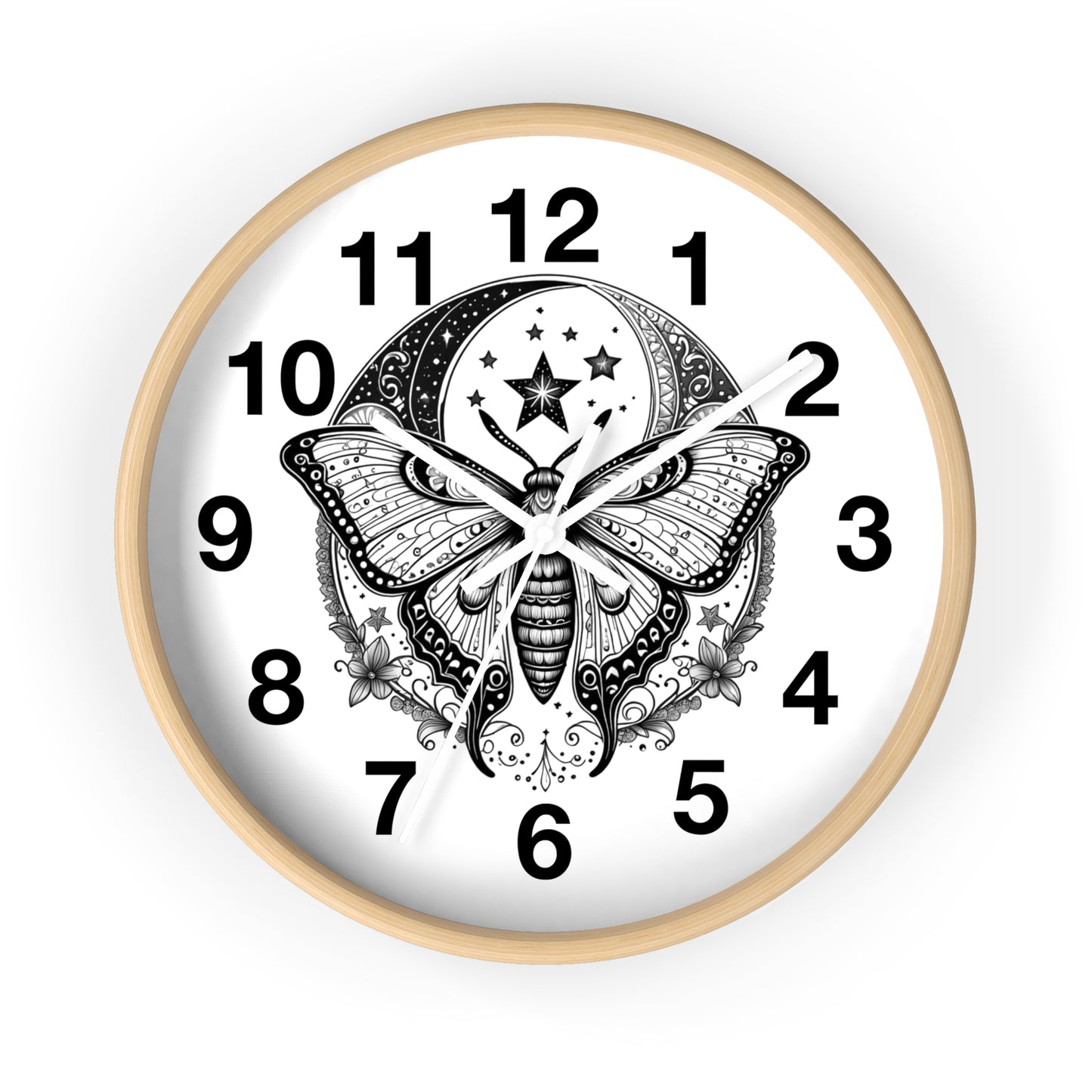 Wall Clock Butterfly