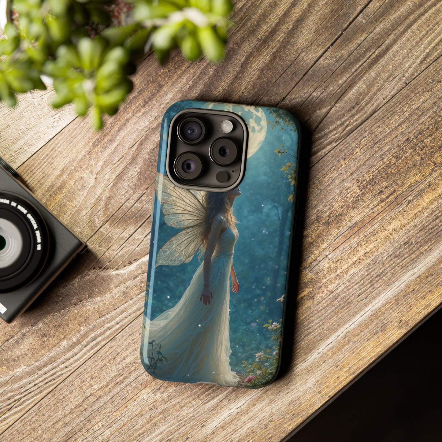 Fairy Moon Phone Case | Tough Cases for Nature Lovers, Fantasy Gift, Boho Phone Accessory, Ethereal Aesthetic, Magical Design