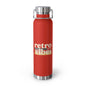 Retro Vibes Insulated Water Bottle, 22oz - Trendy Travel Flask, Stylish Hydration Gift for Fitness Lovers, Eco-Friendly Beverage Container