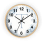 Monogram T Floral Wall Clock — Elegant Blue Initial T Home Decor