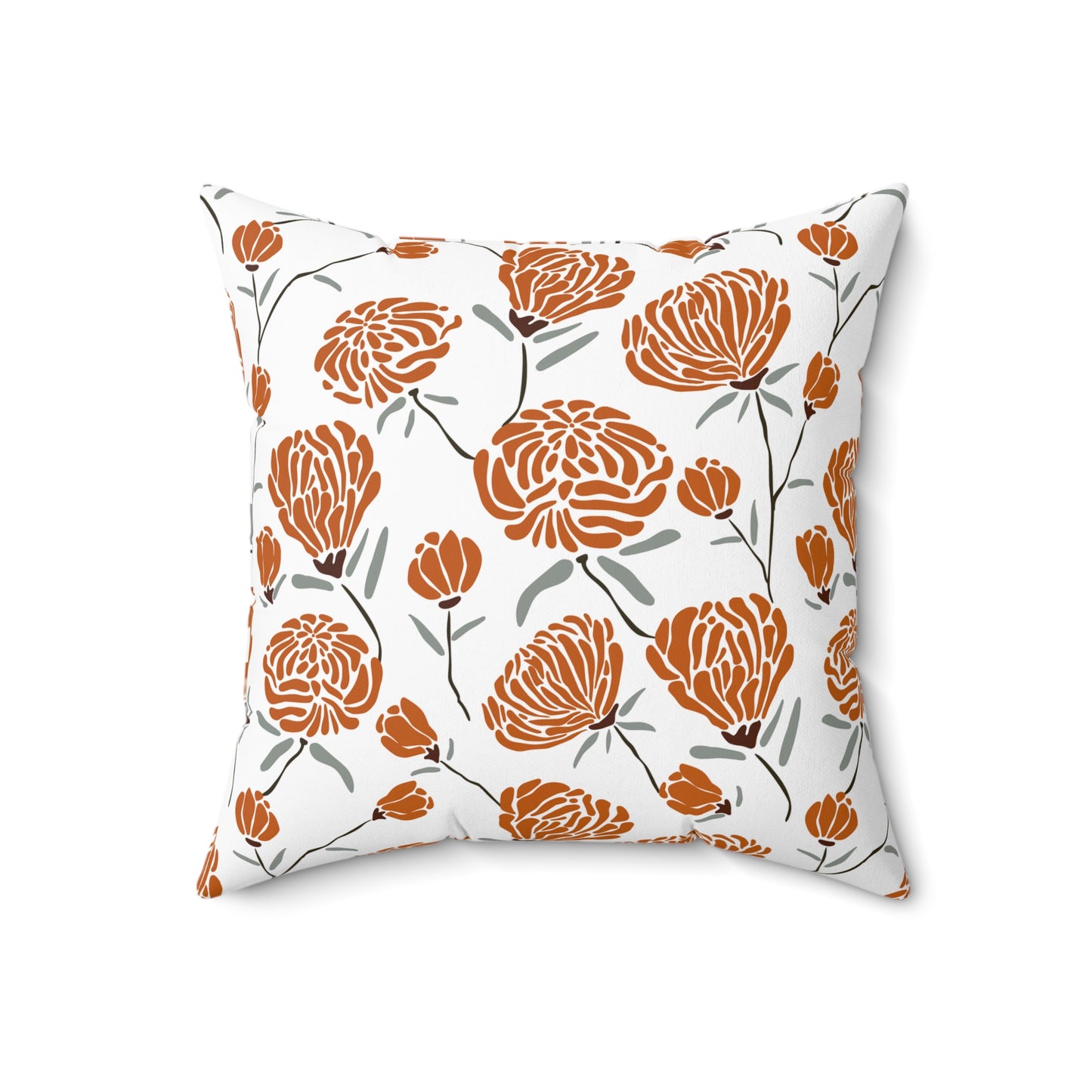 Floral Decorative Pillow, Cozy Home Accent, Stylish Couch Decor, Gift for Her, Bohemian Living Room, Seasonal Home Makeover