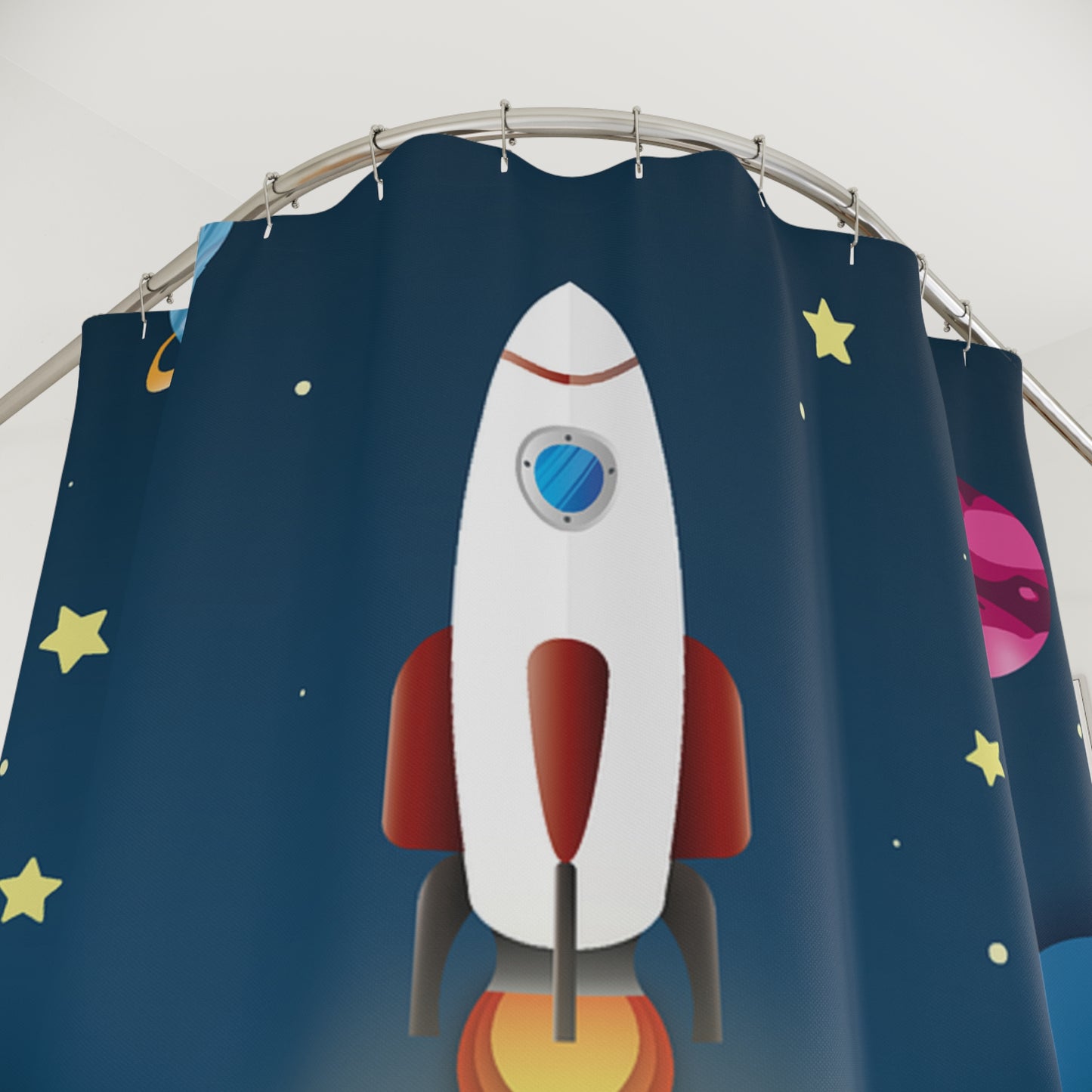 Rocket Adventure Shower Curtain