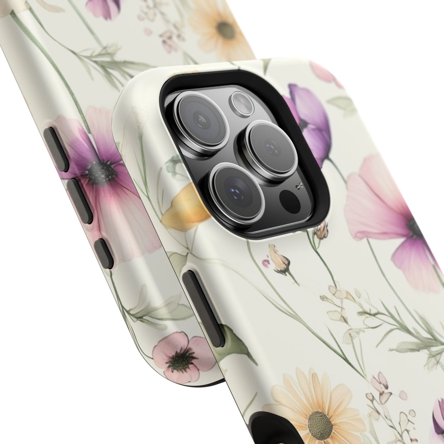 Floral Watercolor Magnetic Impact-Resistant Phone Case
