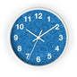 Modern Abstract Wall Clock, Home Decor, Unique Gift, Blue Pattern Clock, Wall Art for Living Room, Office Decor