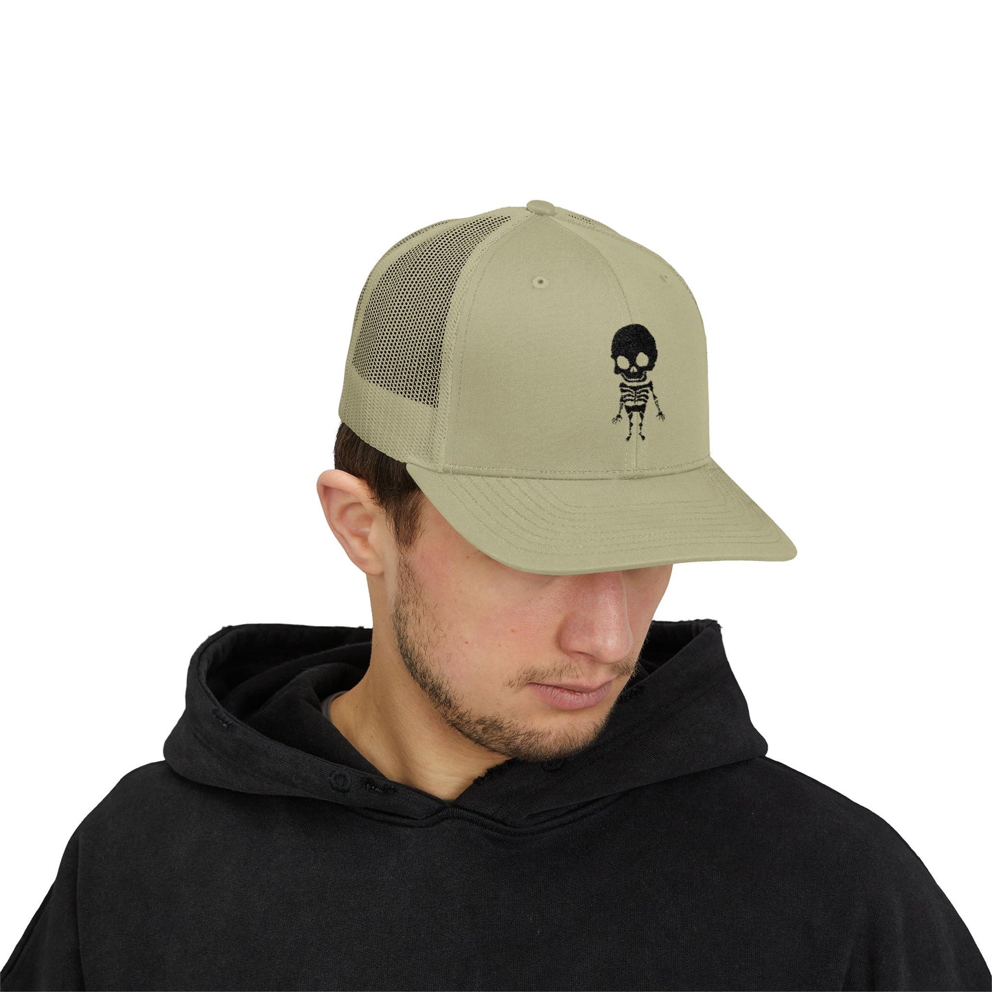 Skeleton Snapback Trucker Cap | Trendy Hat for Festivals, Halloween, Costume Parties, Alternative Fashion, Everyday Wear