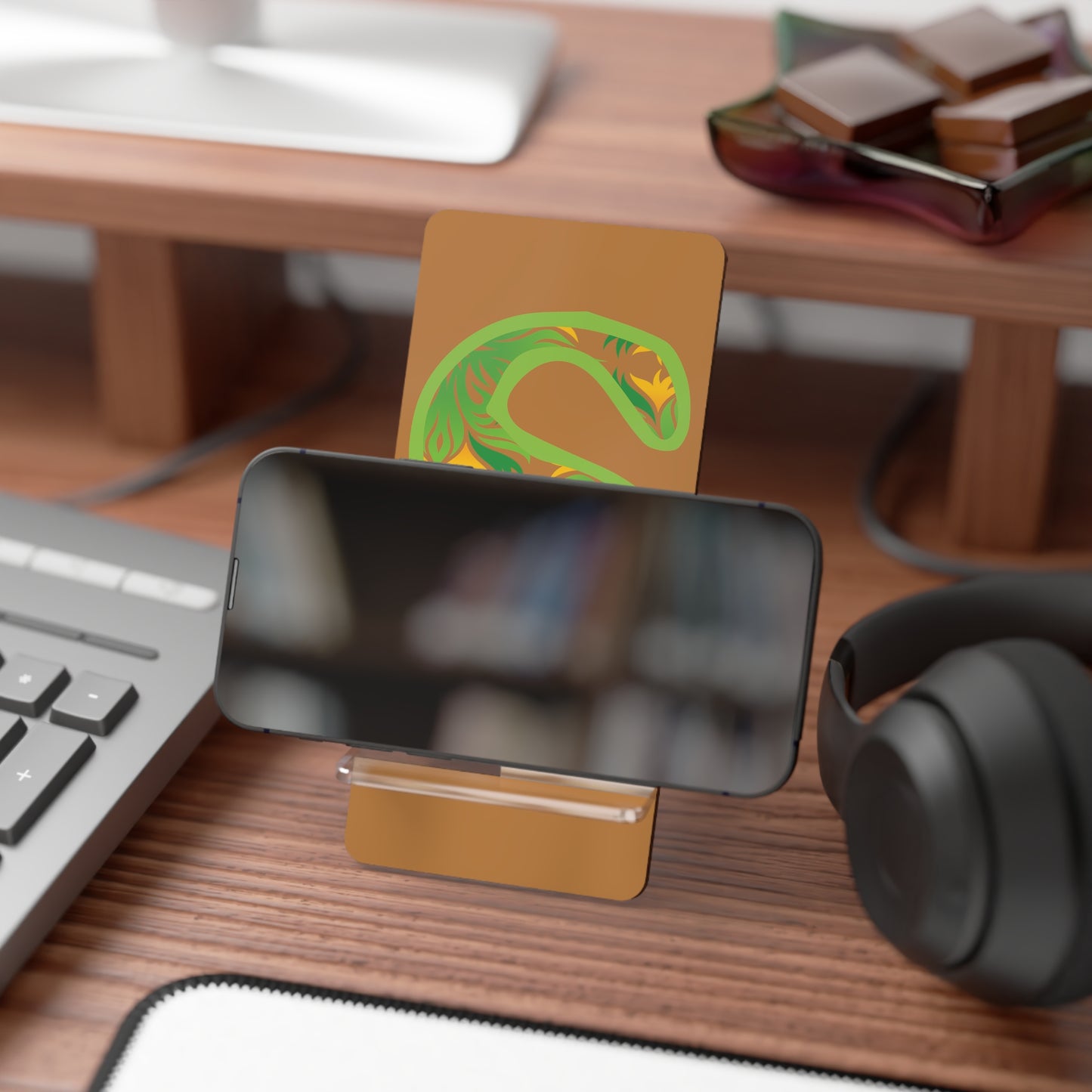 Stylish Smartphone Stand, Decorative Phone Holder, Perfect Gift for Tech Lovers, Home Office Accessory, Personalized Desk Decor