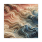Abstract Swirl Matte Canvas Wall Art — Fluid Earth Tones, Stretched 1.25"
