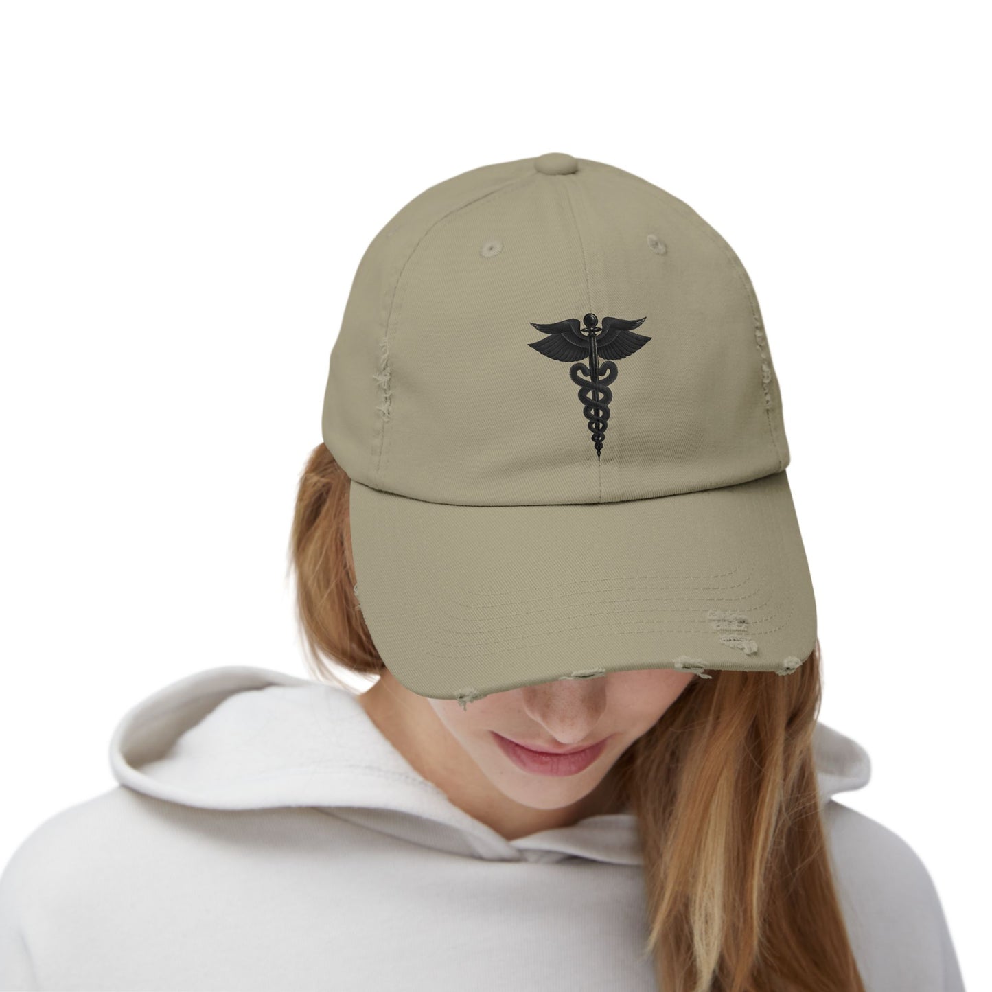 Unisex Distressed Cap with Caduceus Design, Perfect Gift for Healthcare Workers, Casual Style for Every Occasion, Fashionable Medical [...]
