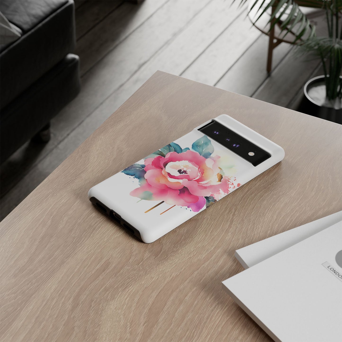 Floral Phone Case - Vibrant Rose Design