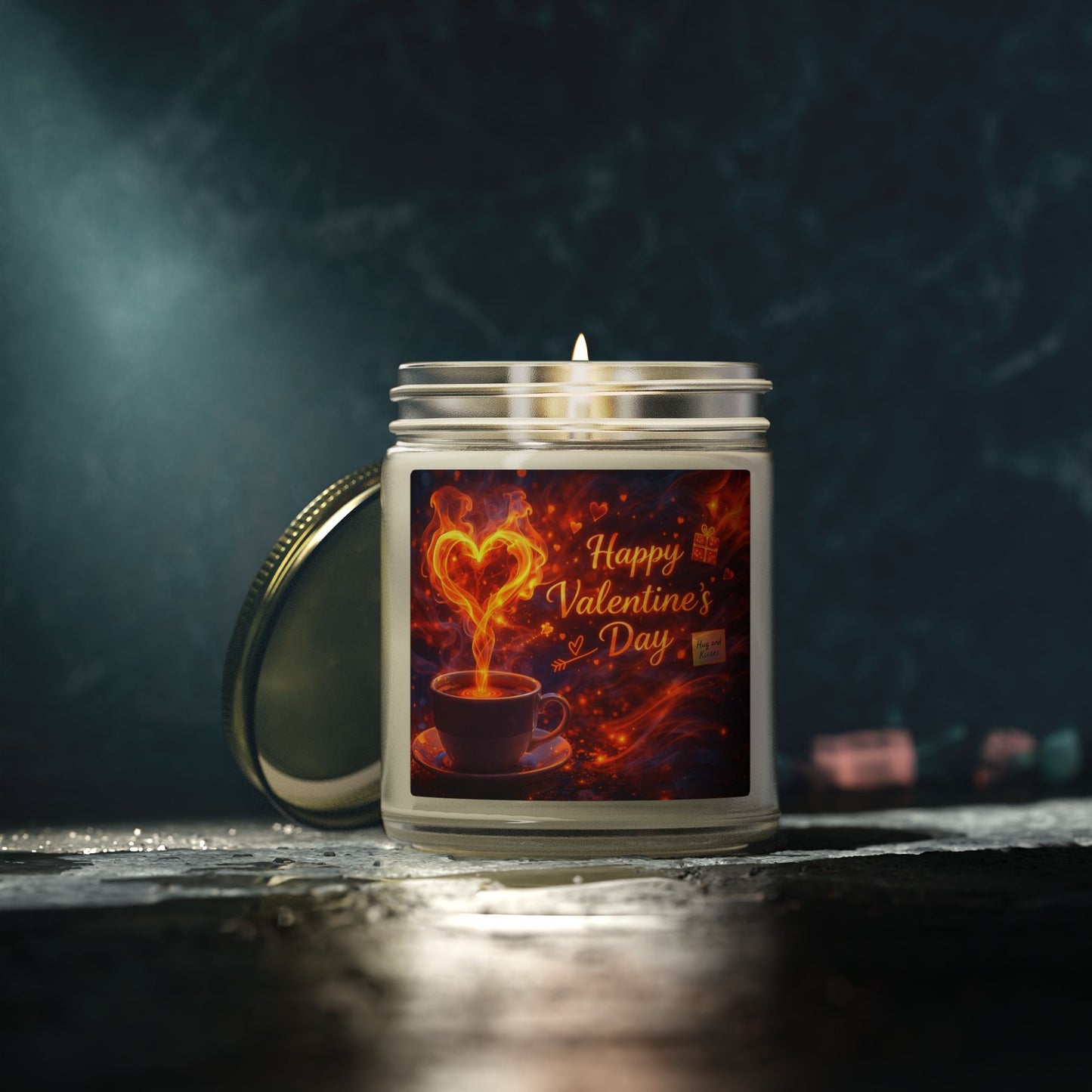 Valentine’s Day Coconut Apricot Scented Candle (4oz/9oz)