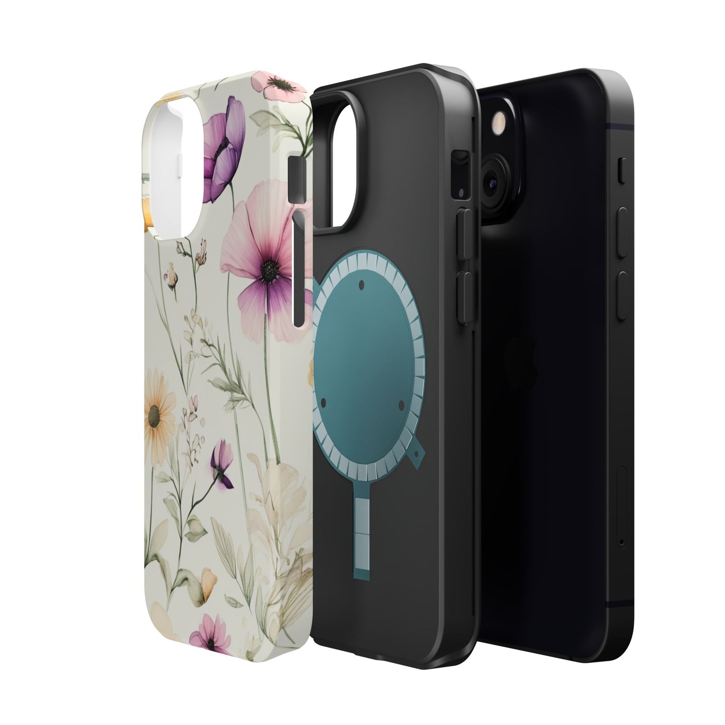 Floral Watercolor Magnetic Impact-Resistant Phone Case