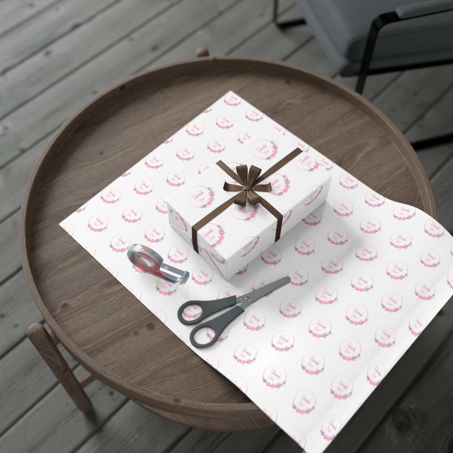 Charming Gift Wrap Papers for Any Occasion | Floral Print, Thank You Design, Holiday Wrapping, Birthday Gifts, Eco-Friendly Paper