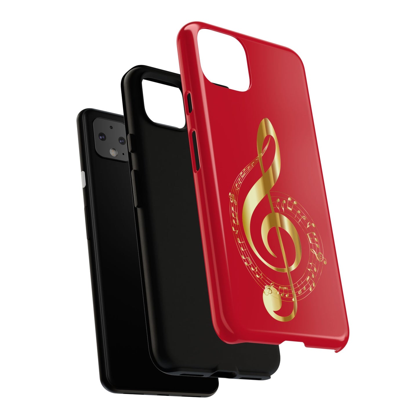 Tough Cases - Red Musical Note