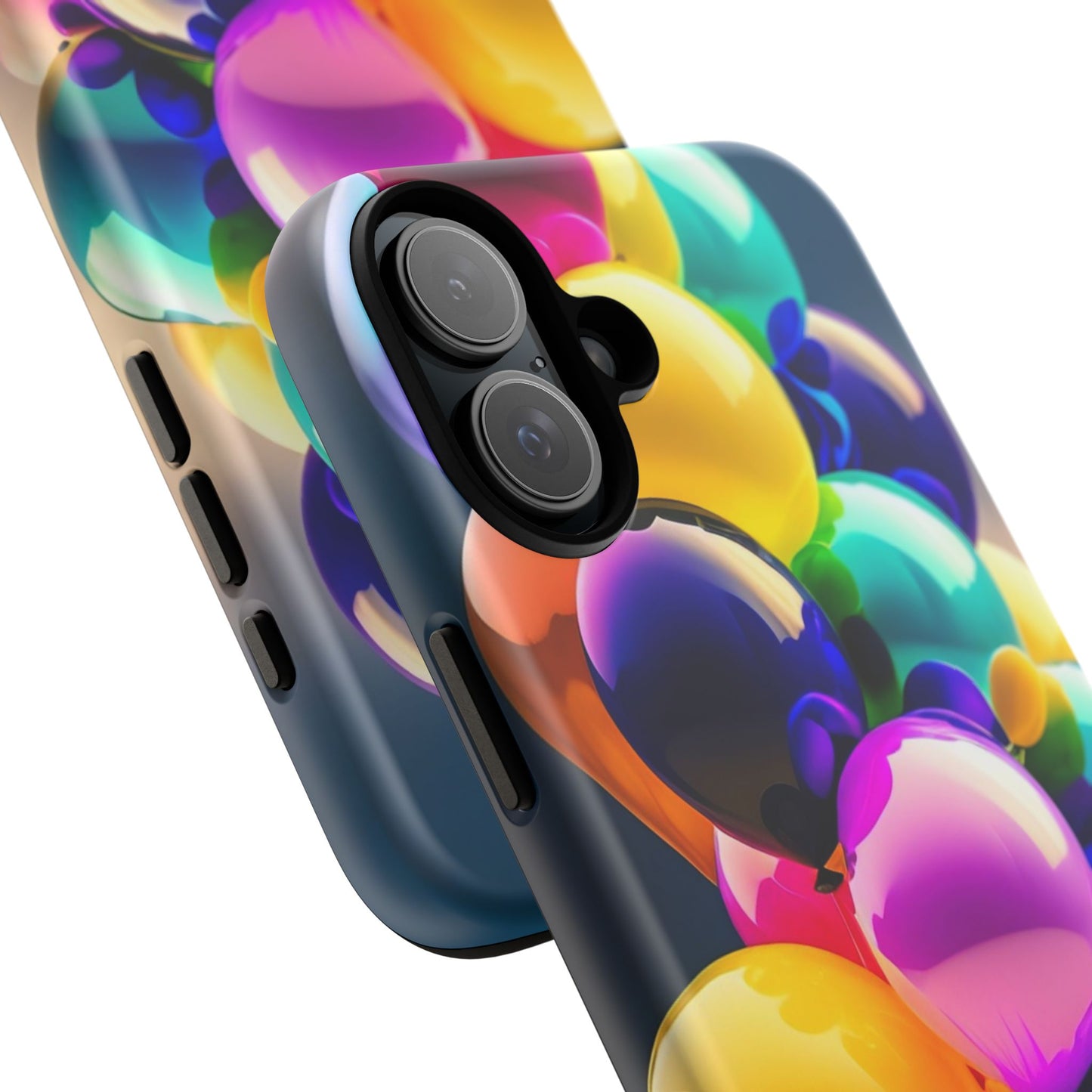Colorful Balloon Tough Phone Case — Vibrant Party Balloons Protective Cover