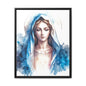Framed Canvas Art Print, Spiritual Decor, Religious Artwork, Wall Decor, Gift for Faith, Elegant Home Decoration