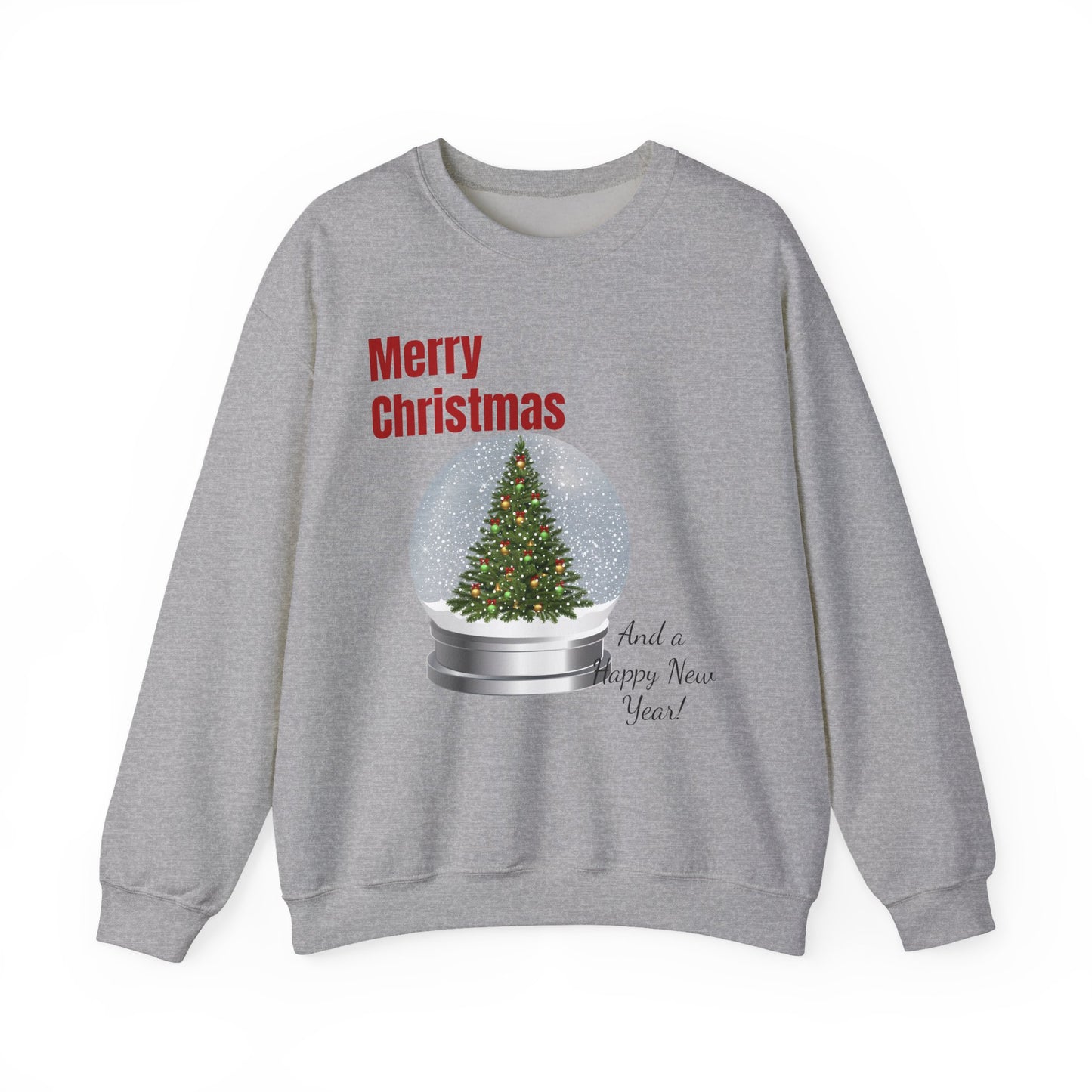 Christmas Snow Globe Sweatshirt – "Merry Christmas" Holiday Crewneck