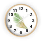 Tropical Palm Leaf Wall Clock – Minimal Botanical Home Decor