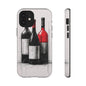 Wine Lover's Phone Case, Tough Phone Cover, Artistic Wine Design, Gift for Wine Enthusiasts, Customizable Case, Unique Wine Art