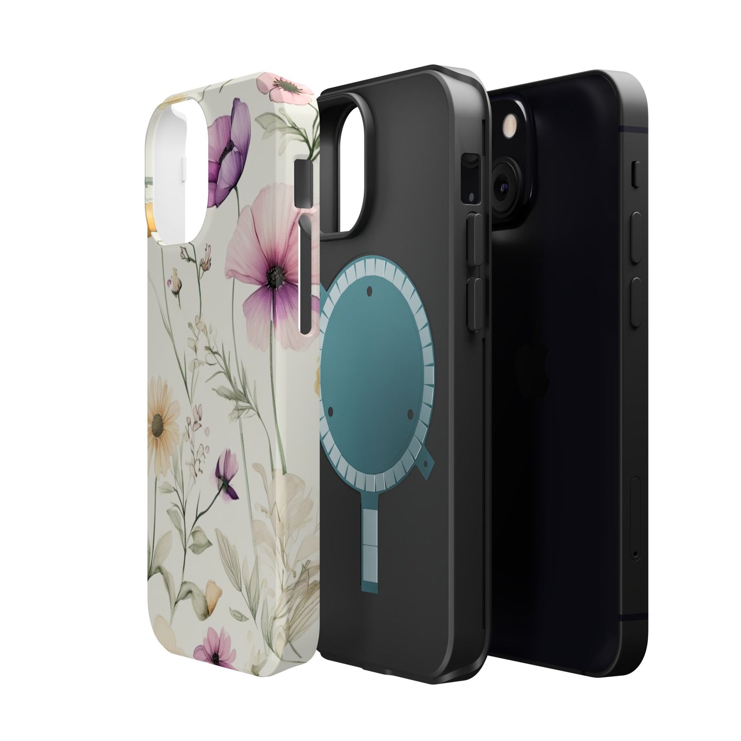 Floral Watercolor Magnetic Impact-Resistant Phone Case