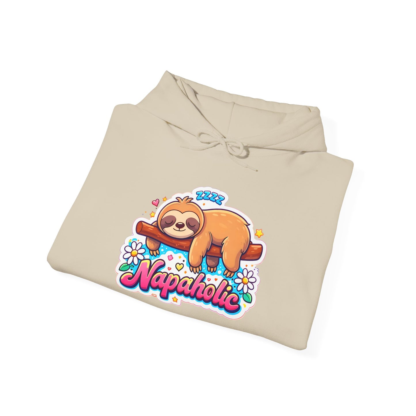 Napaholic Sloth Hoodie — Cute Sleepy Sloth Graphic Sweatshirt