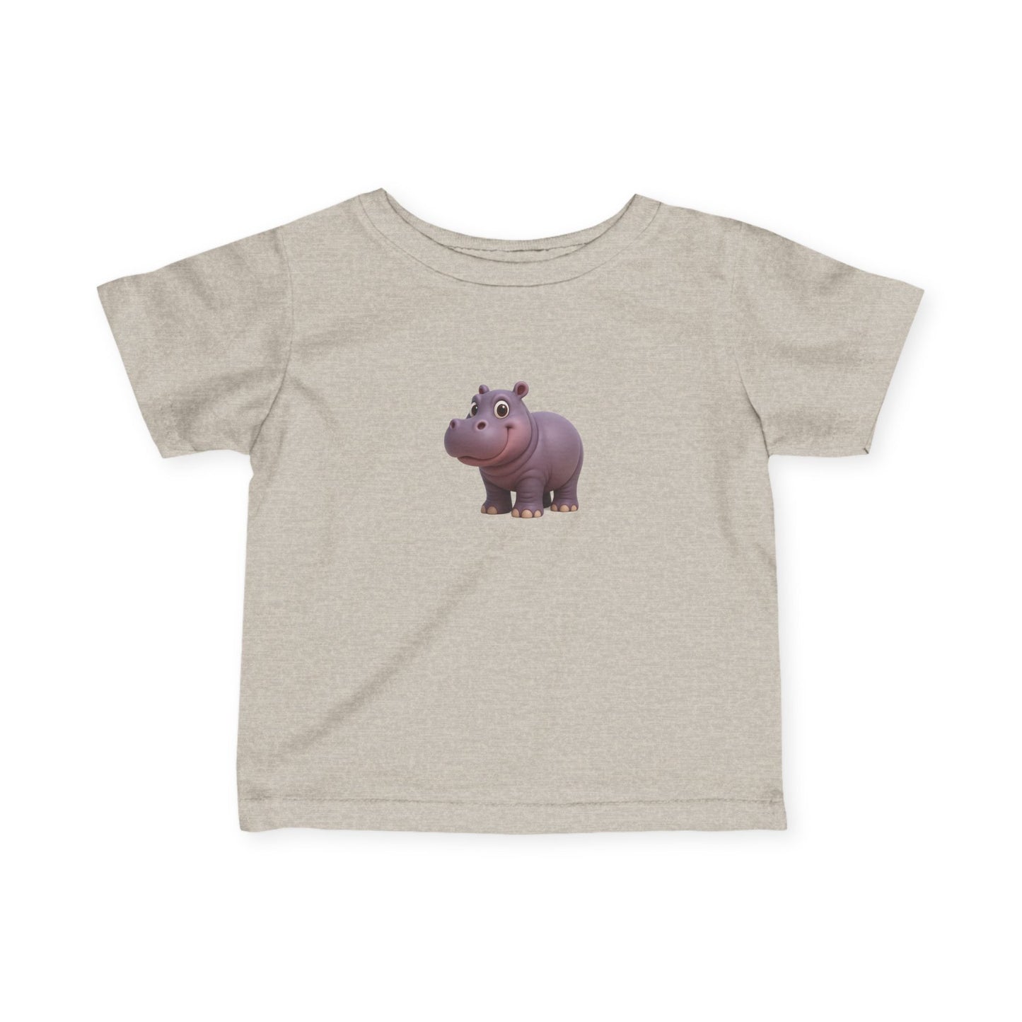 Cute Hippo Infant T-Shirt, Baby Birthday Gift, Toddler Apparel, Animal Lover Tee, Kids Casual Wear