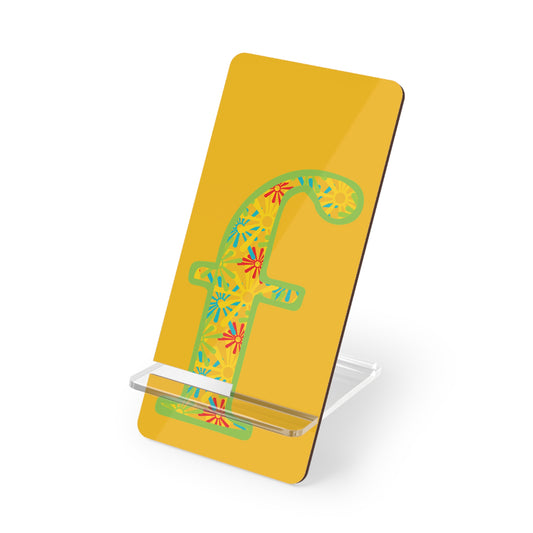 Colorful Alphabet Mobile Display Stand, Phone Holder, Desk Organizer, Gift for Teachers, Creative Workspace Decor