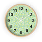 Floral Wall Clock, Rustic Home Decor, Spring Wall Art, Flower Design Clock, Unique Timepiece for Living Room, Gift for Her