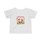 Infant Tee — Cute Heart Kids Valentine Design