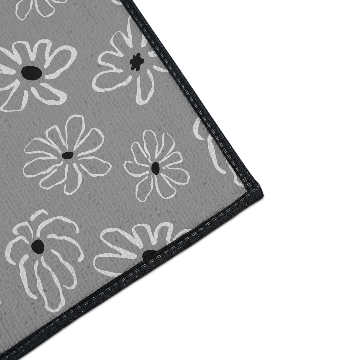 Daisy Pattern Heavy-Duty Floor Mat – Durable Non-Slip Entry & Kitchen Rug